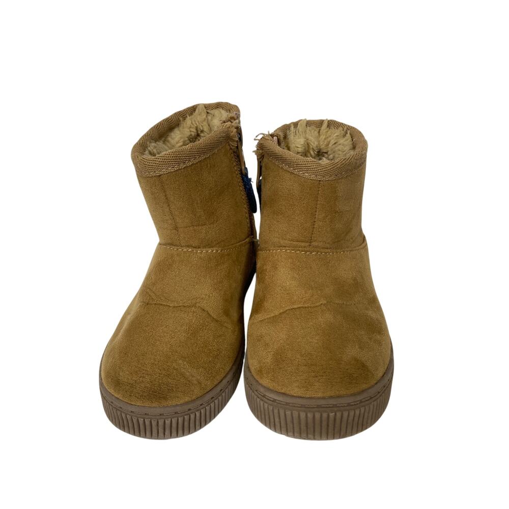 Cat & Jack Toddler Zip Up Suede Boots Tan Size 7